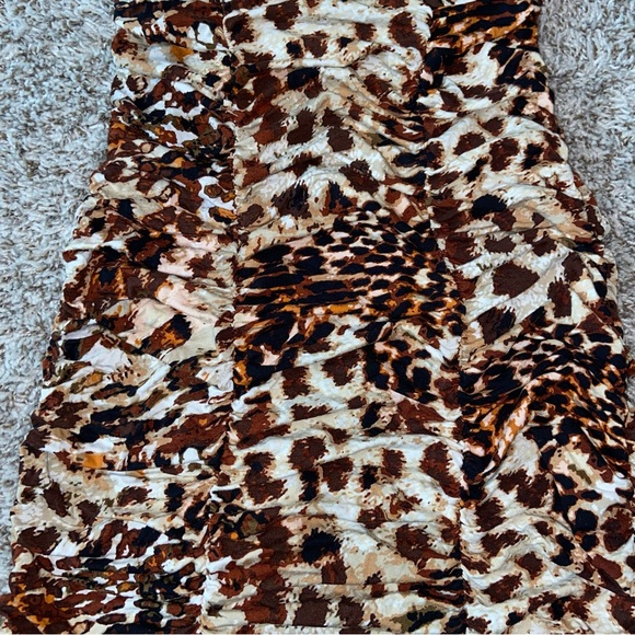 VICTORIA’S SECRET Bra Top Animal Print Ruche Dress - Picture 3 of 8
